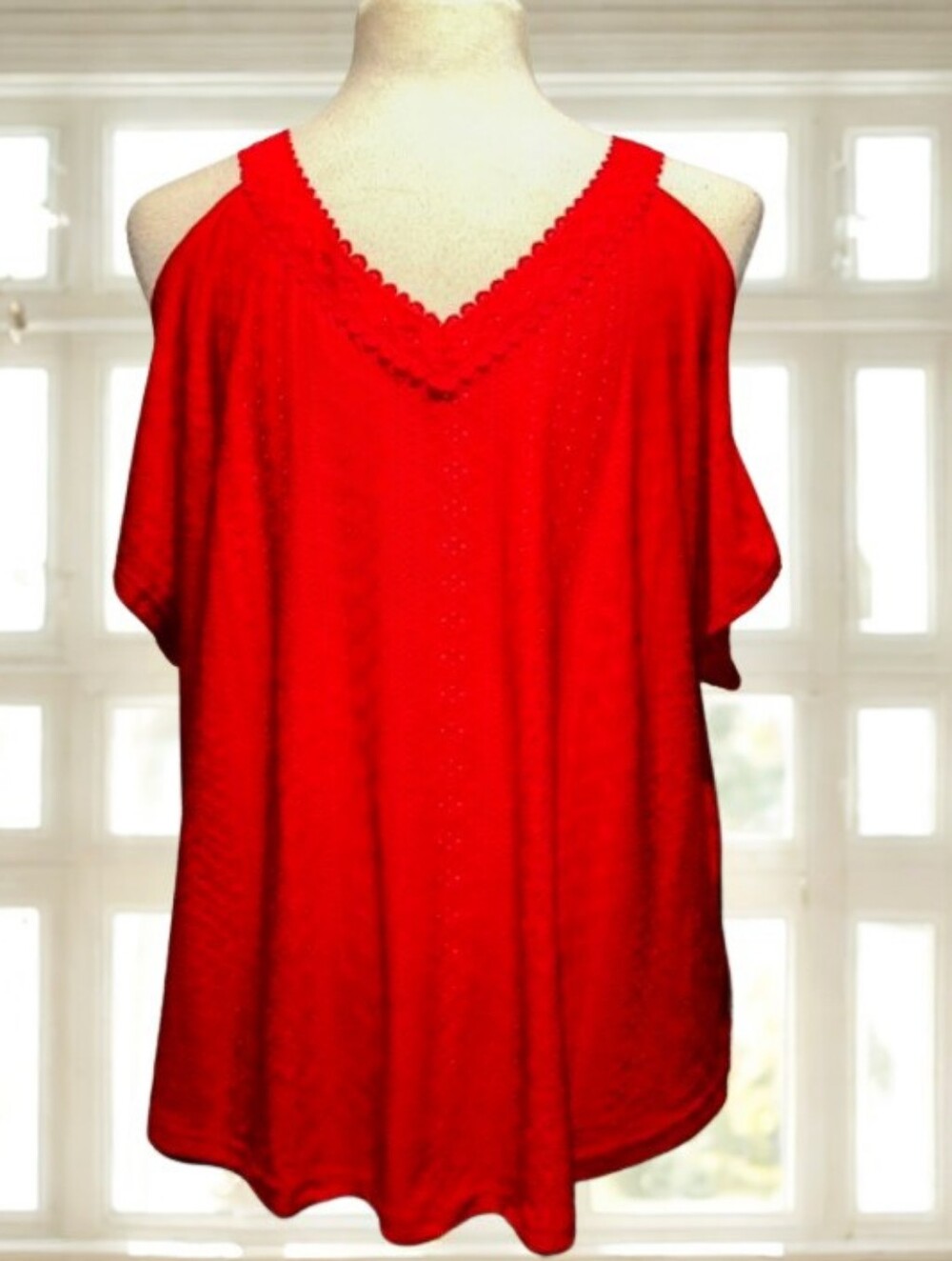 Women’s Joress Curve V-neck Blouse Sz 2XL